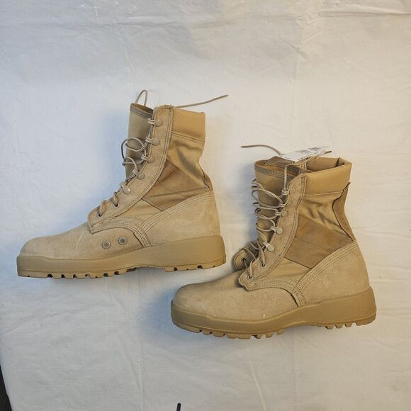New McRae Mil-Spec Hot Weather Army Combat Coyote Boot 9W Vibram Sierra outsole - Picture 10 of 13